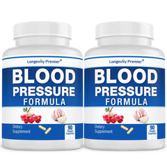 Longevity Premier Blood Pressure Formula bottle front view for daily wellness.