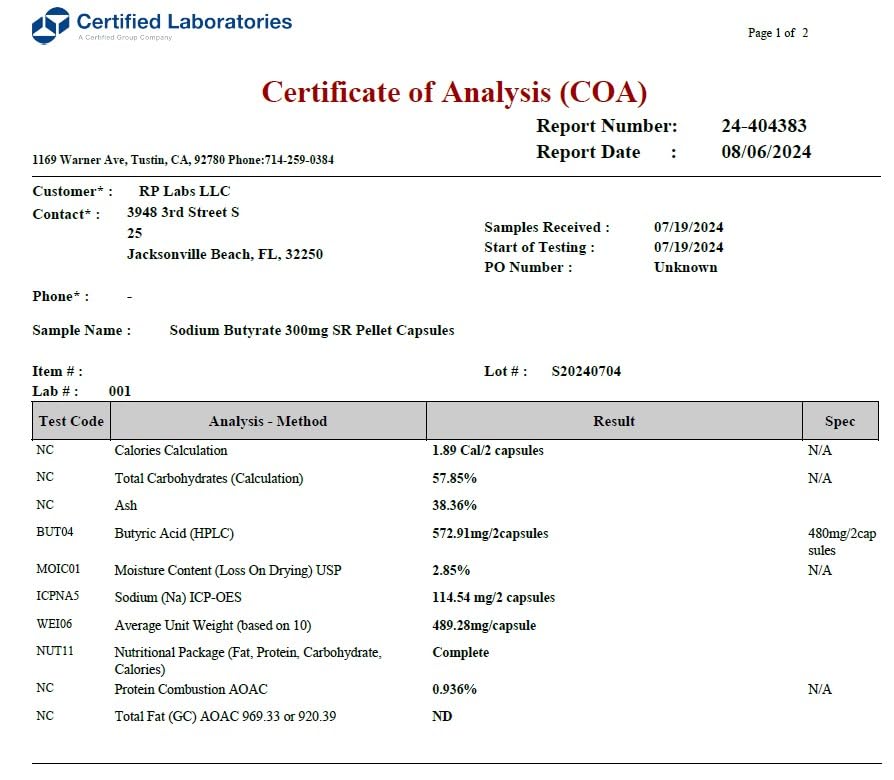 Extended-release LongJuvity capsules designed for targeted lower GI delivery.
