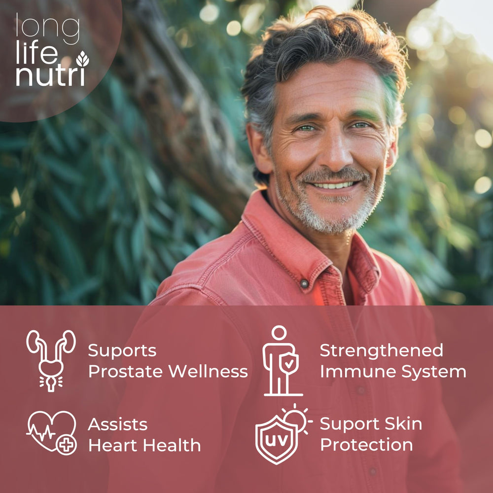 LongLifeNutri Lycopene label shows USA-made quality badge