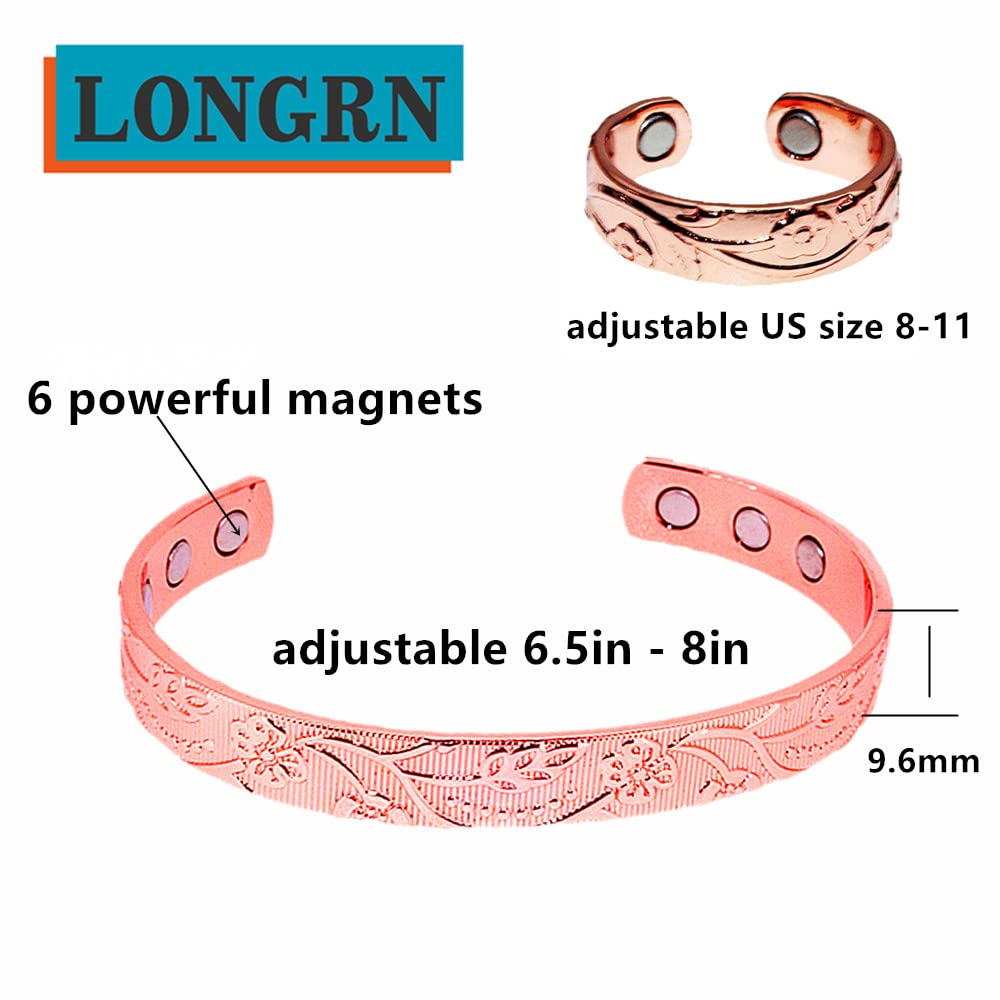 LONGRN open-end bracelet demonstrating easy size adjustment