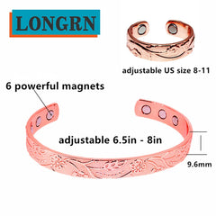 LONGRN open-end bracelet demonstrating easy size adjustment