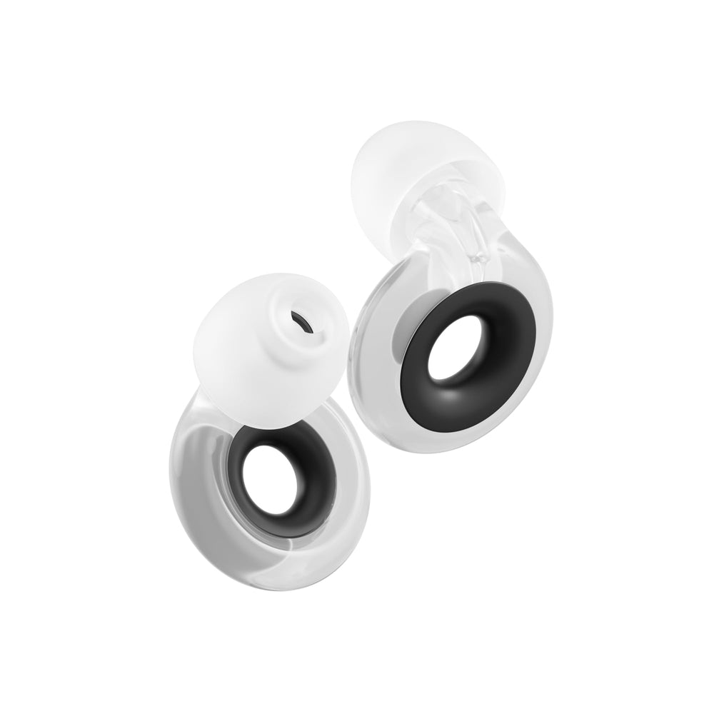 Loop Engage 2 Plus earplugs packaged with compact carry case for discreet noise relief