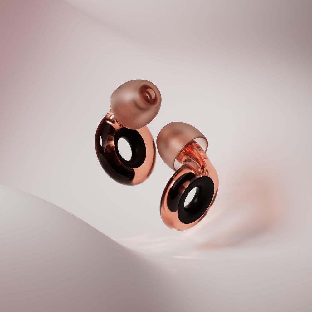 Loop Engage 2 Plus with Mute accessory in rose for extra coverage when needed.