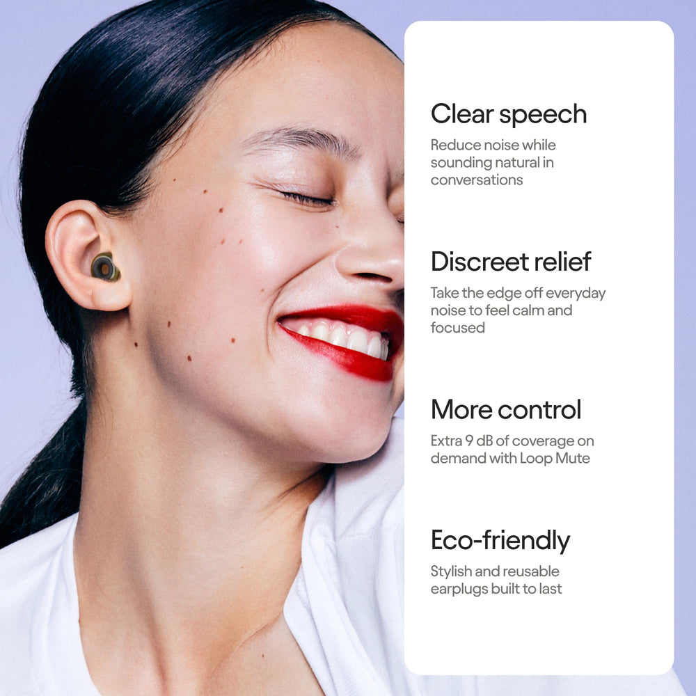 Loop Engage 2 Plus with mute accessory adds extra coverage for noisy moments