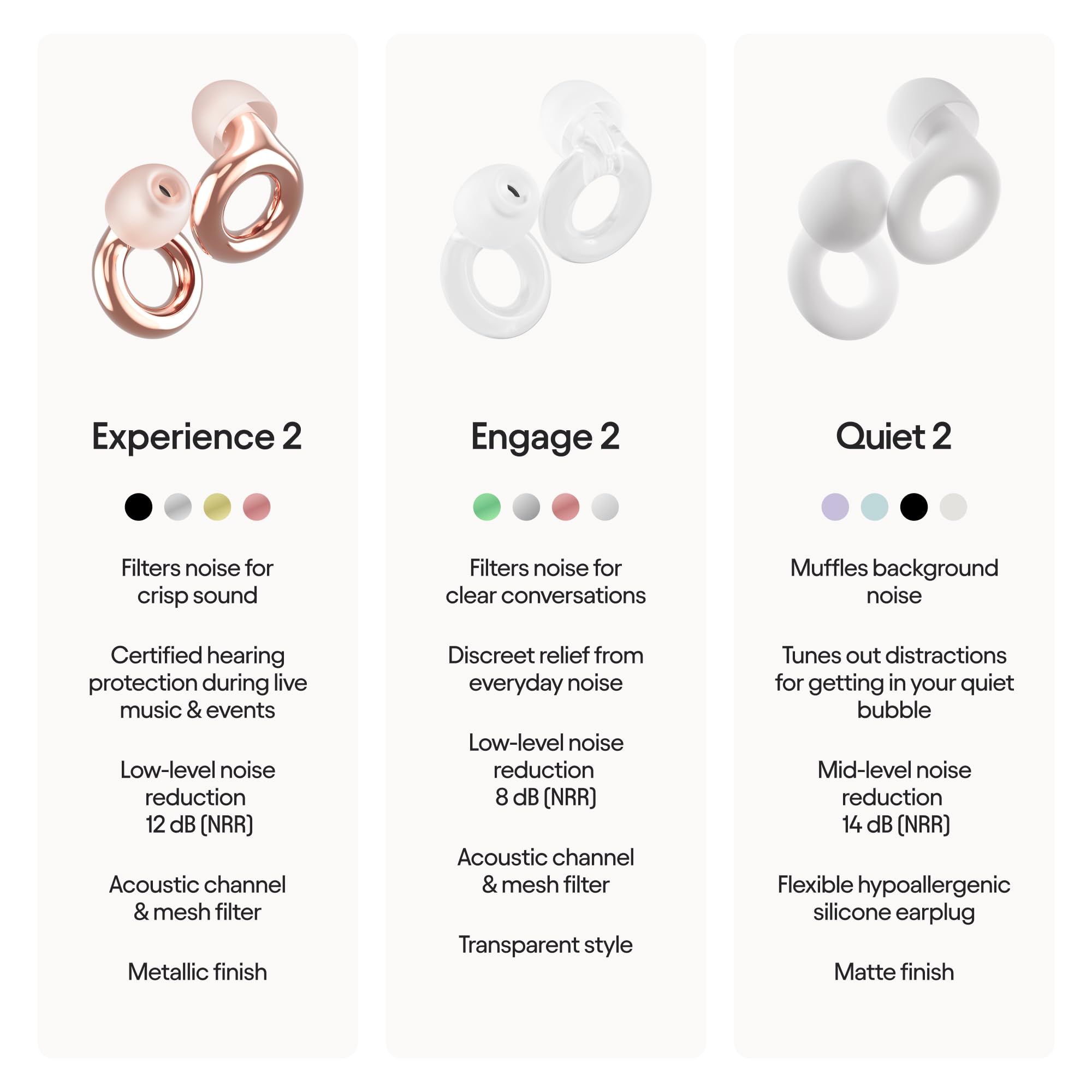 Loop Experience 2 earplugs travel case for on-the-go protection