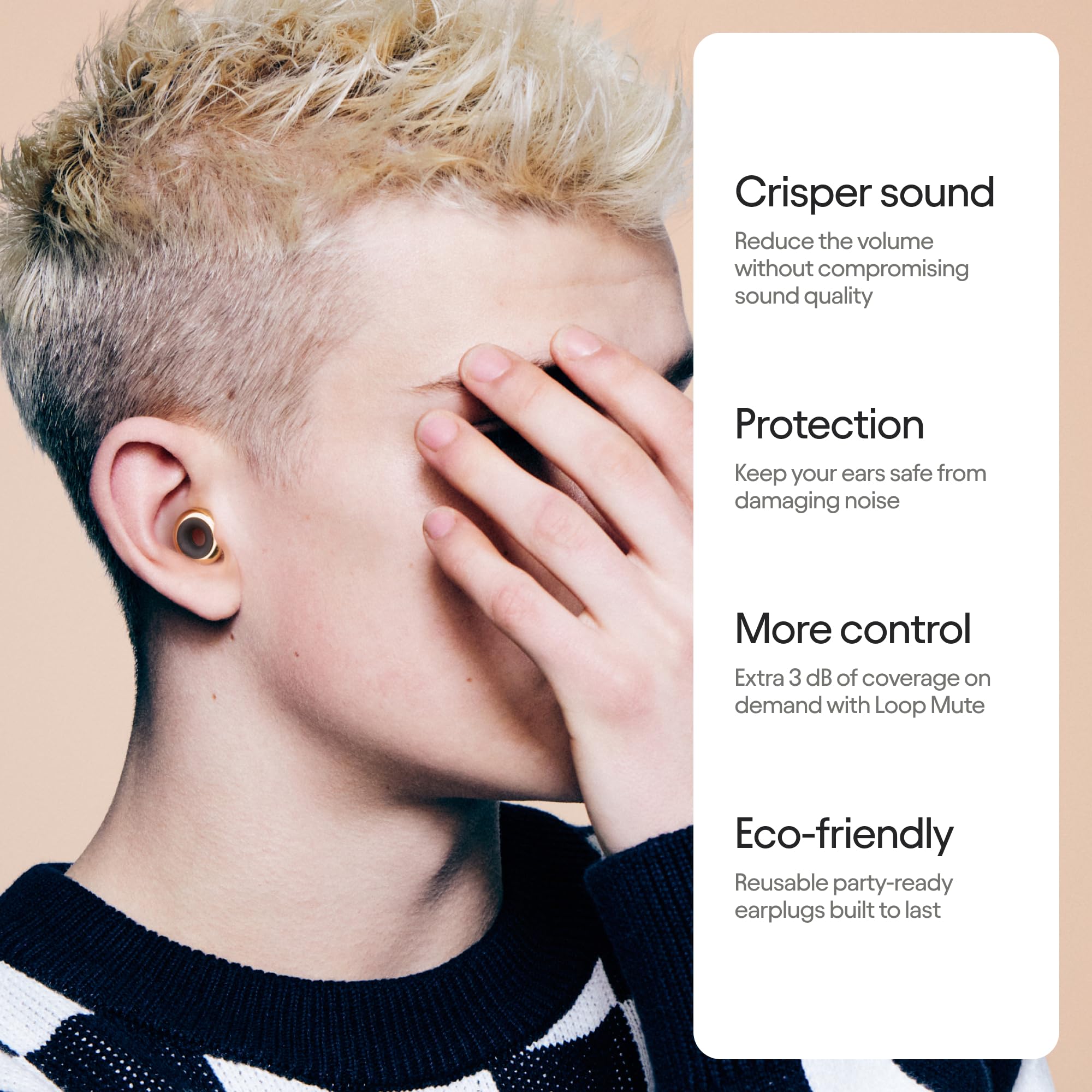 Loop Experience 2 Plus earplugs in case provide on-the-go protection