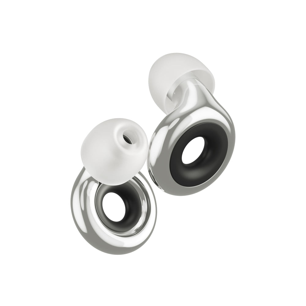 Loop Experience 2 Plus earplugs in case offer portable hearing protection.