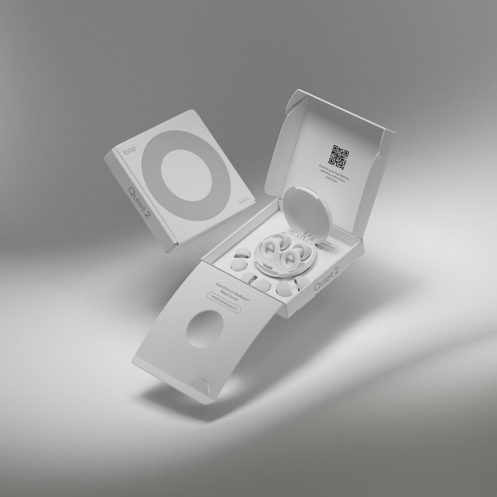 Loop Quiet 2 ear plugs in-ear fit demonstrates flexible silicone comfort