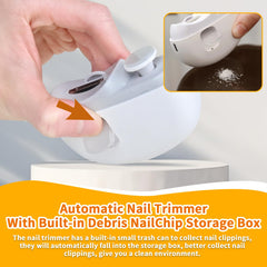 LOQOMI two-speed setting for gentle or firm nail care across ages.