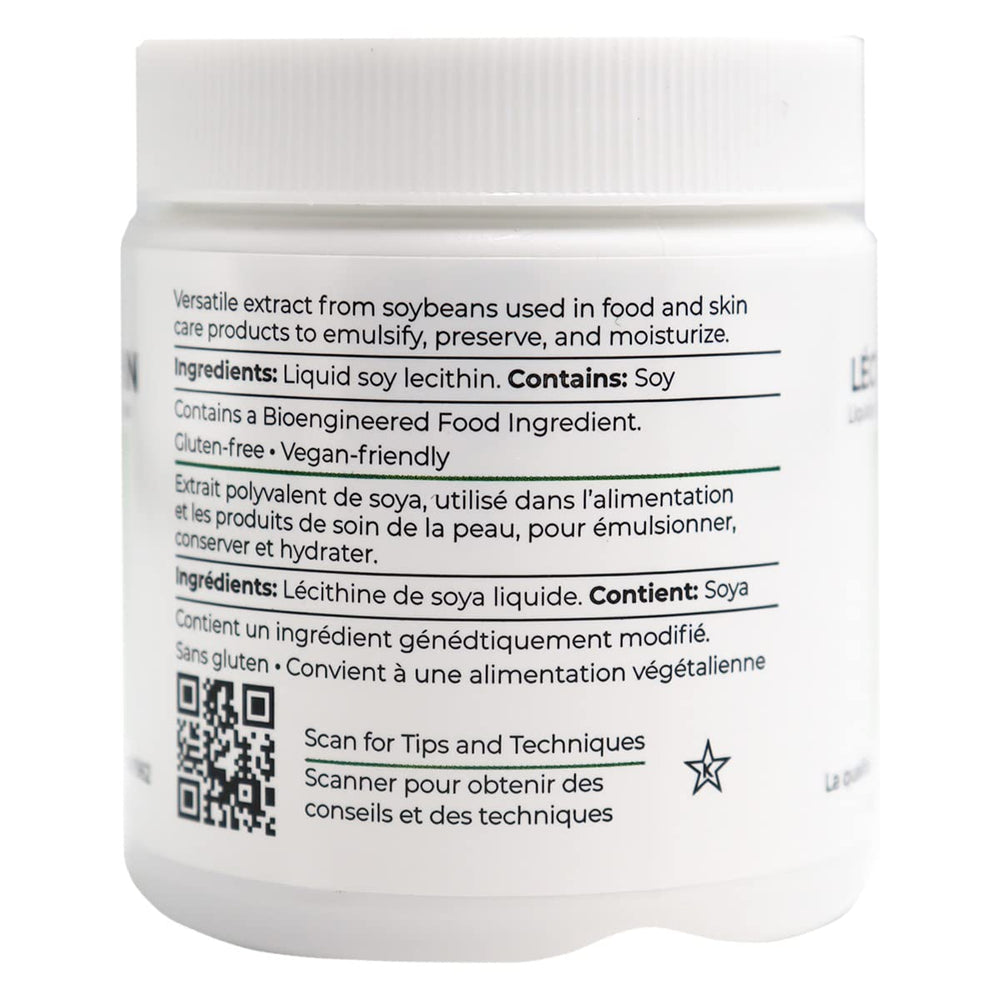LorAnn Lecithin Liquid 4-Ounce Jar pour view for thinning chocolate.