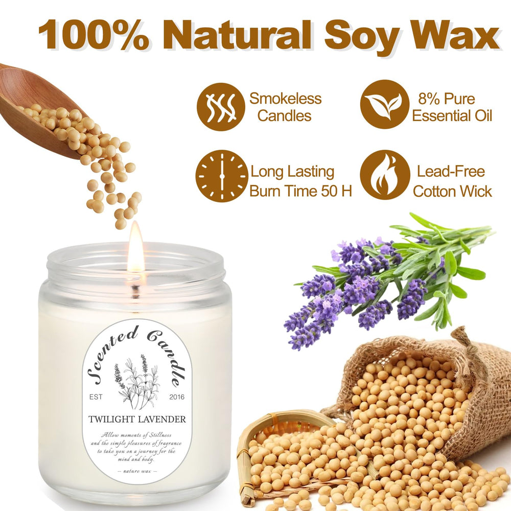 LOSNYA Sage candle jar with herbal notes in a modern container.