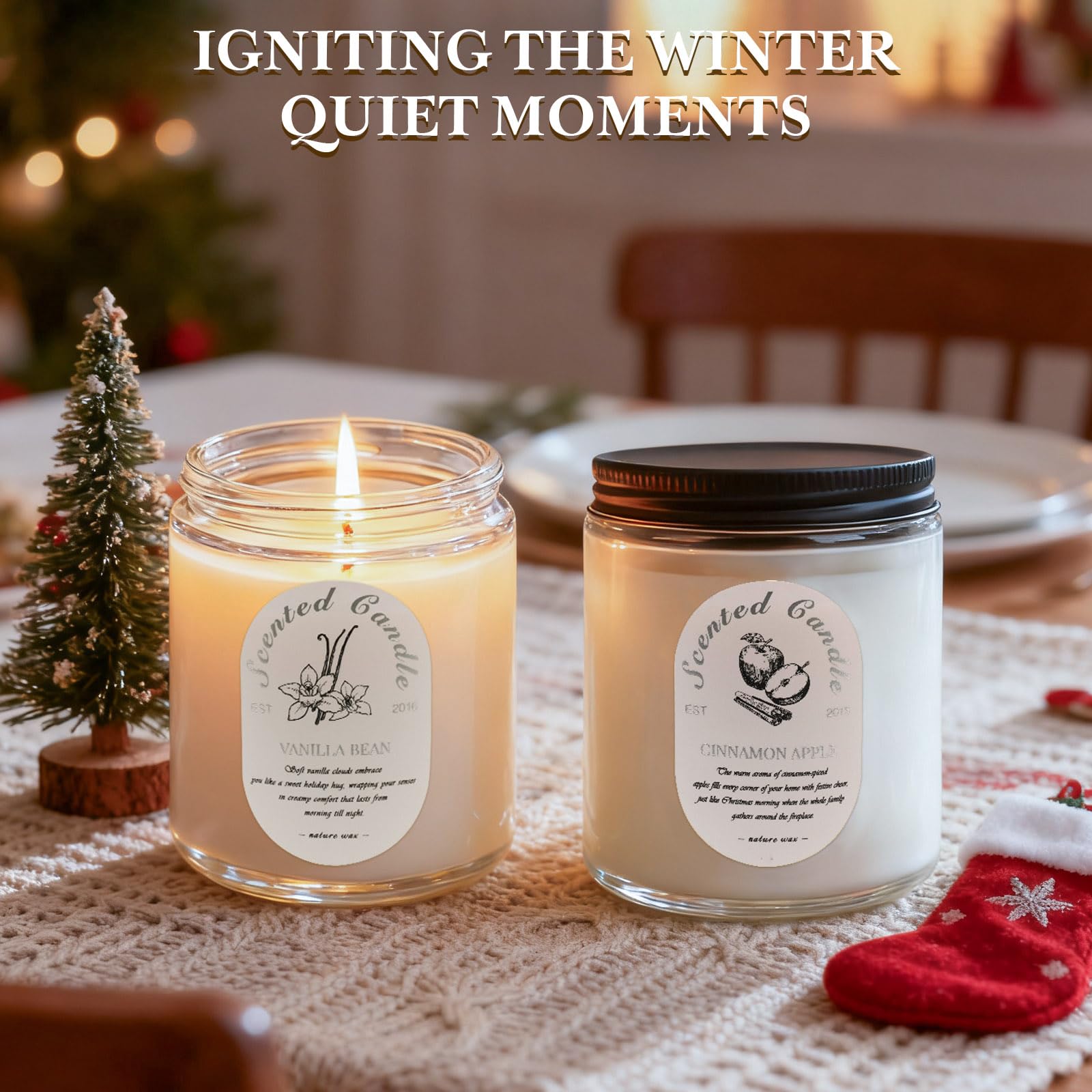 LOSNYA 7oz soy candle delivers clean burn and long-lasting fragrance.