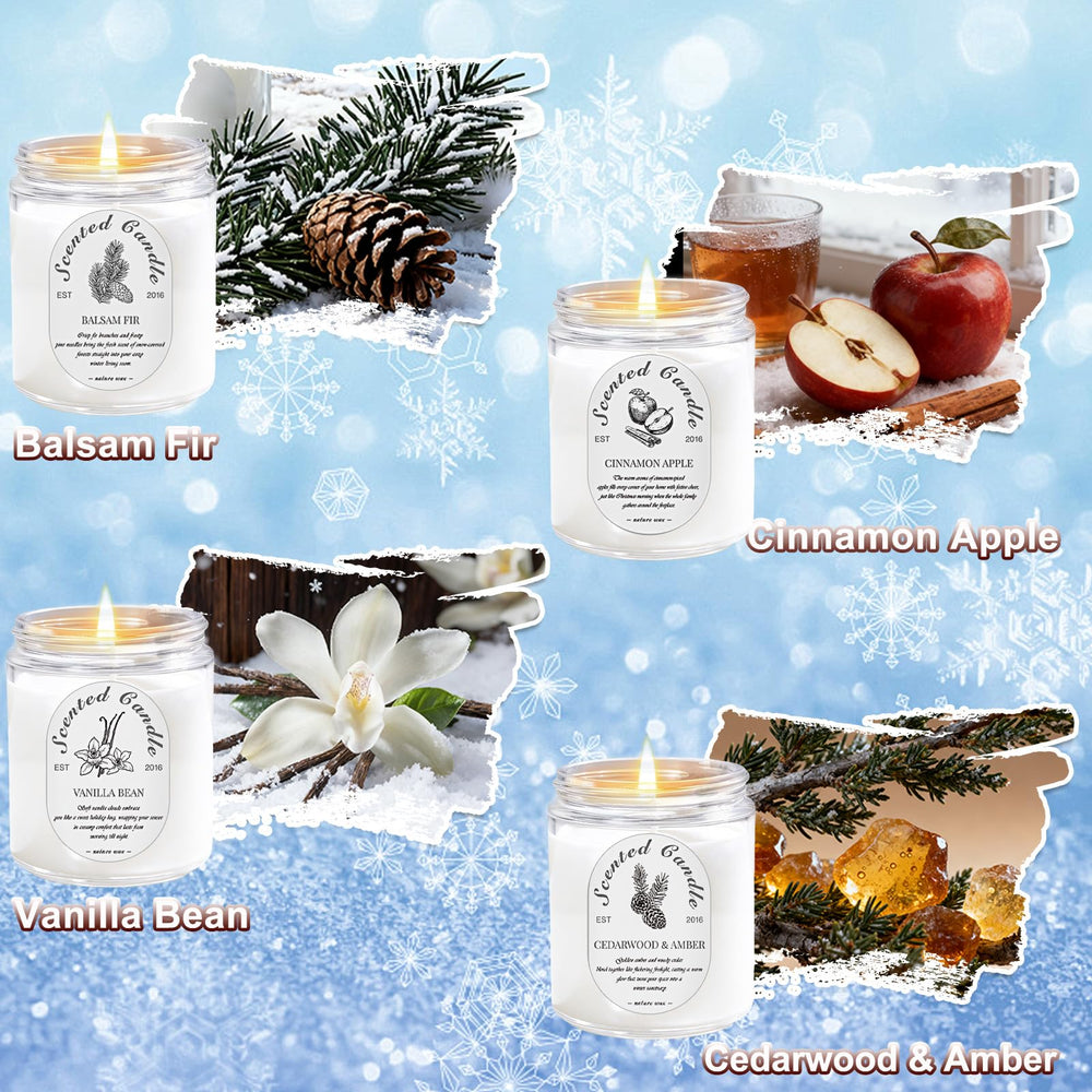 LOSNYA Vanilla Bean candle in a clear jar, warm, comforting scent for evenings.