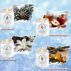 LOSNYA Vanilla Bean candle in a clear jar, warm, comforting scent for evenings.