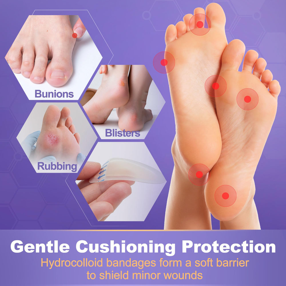 LotFancy diferentes tallas y formas para pies, dedos y talones.