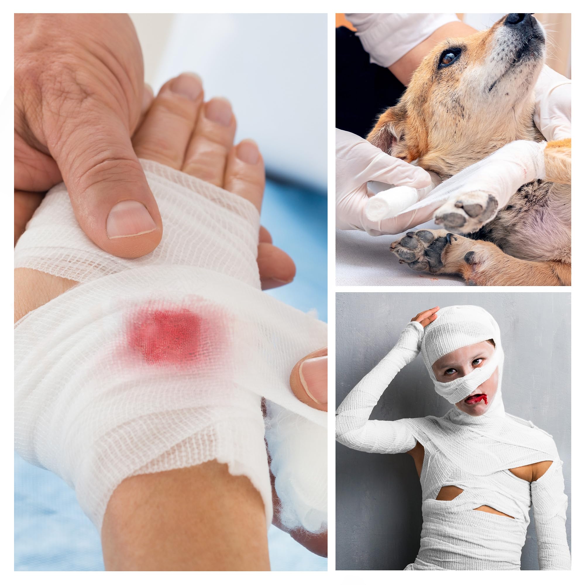 LotFancy gauze roll ready in medical kit for quick wound care.