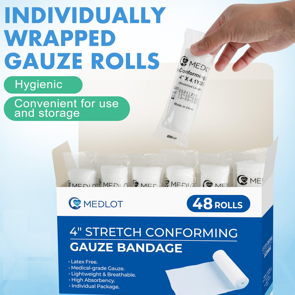 LotFancy sterile packaging for the gauze roll supports hygiene and readiness.