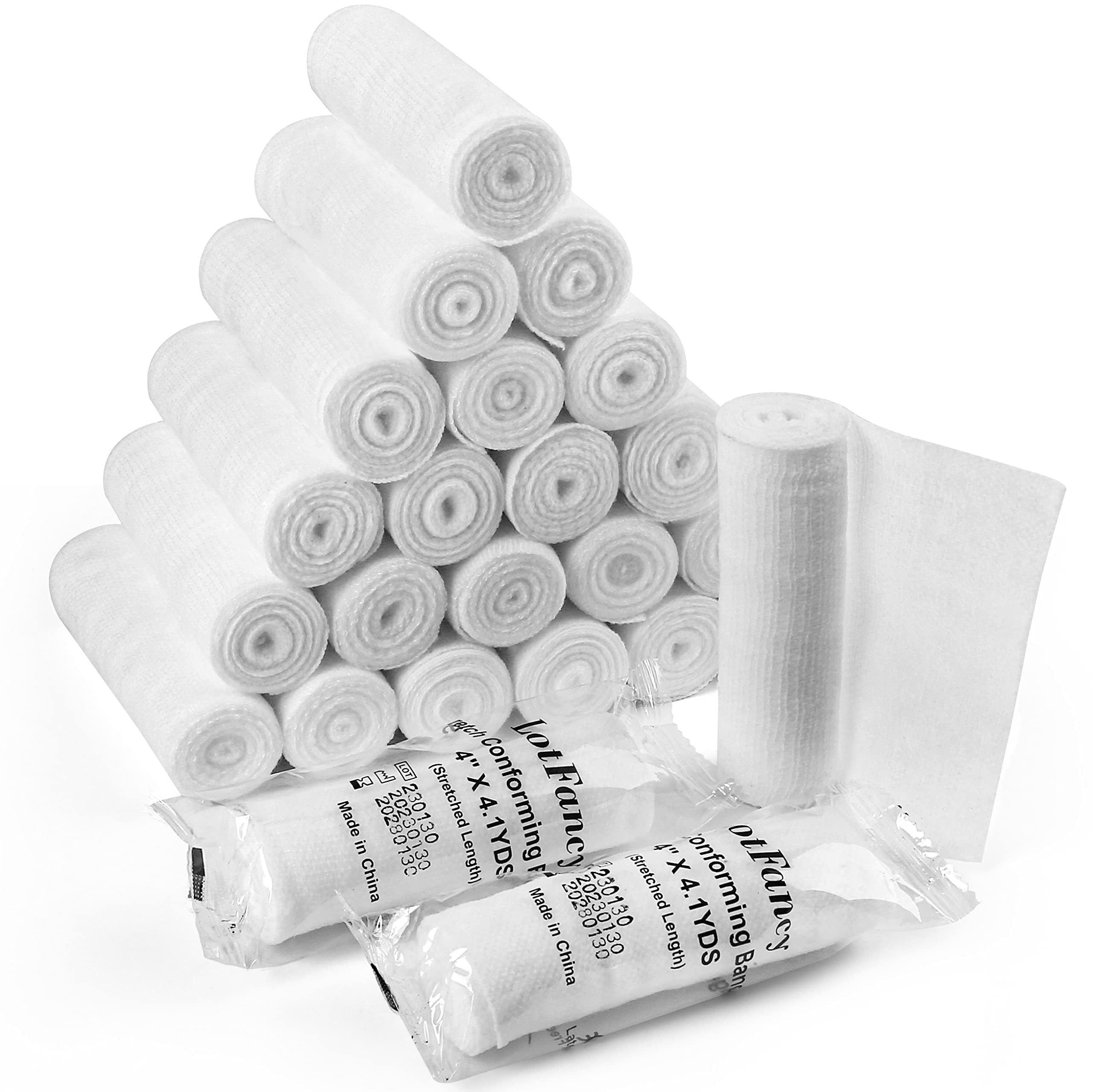 LotFancy gauze rolls 4in width ideal for quick injuries