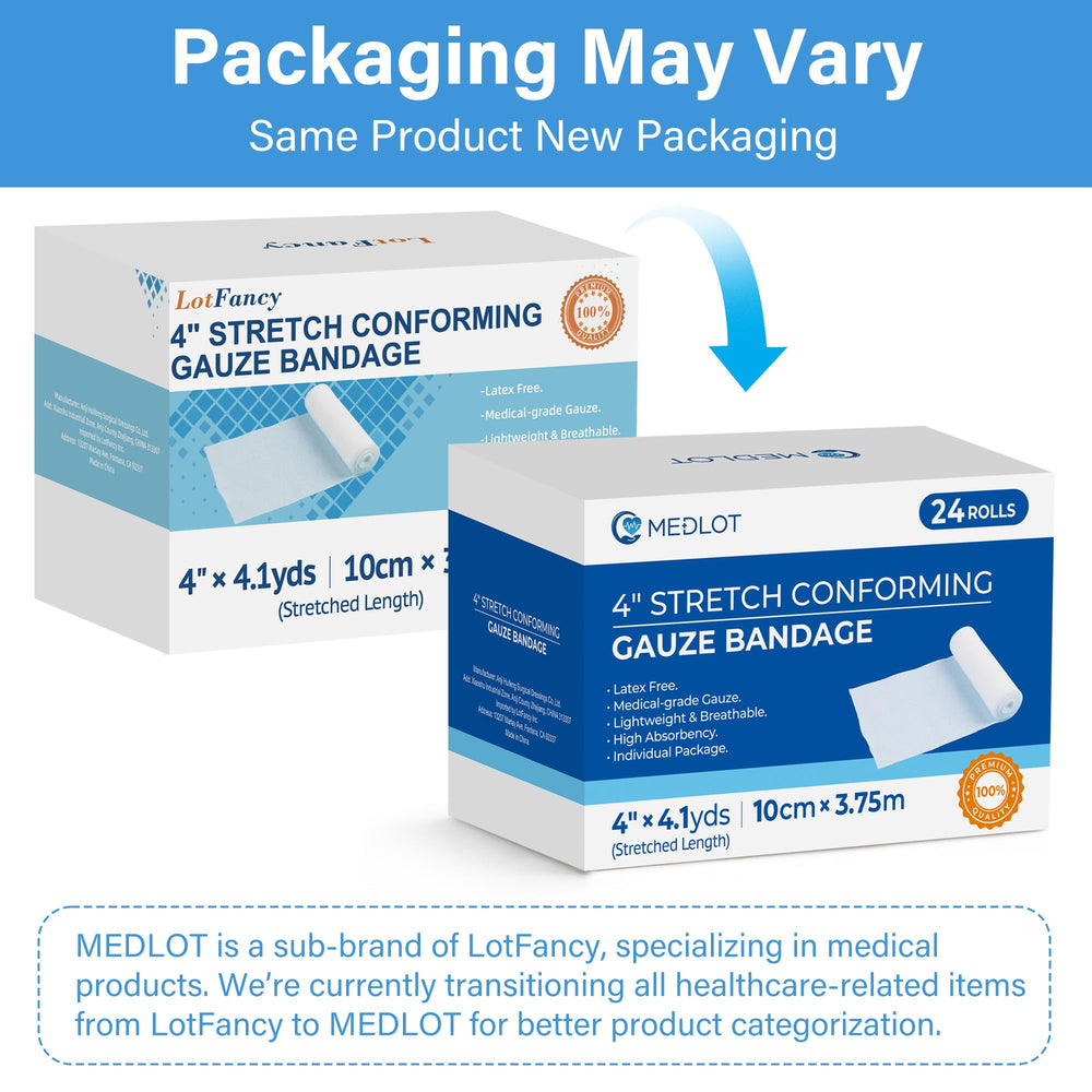 LotFancy gauze rolls individually wrapped for EMS and clinics