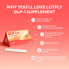 LOTFLY GLP-1 drink being prepared with the sugar-free mix