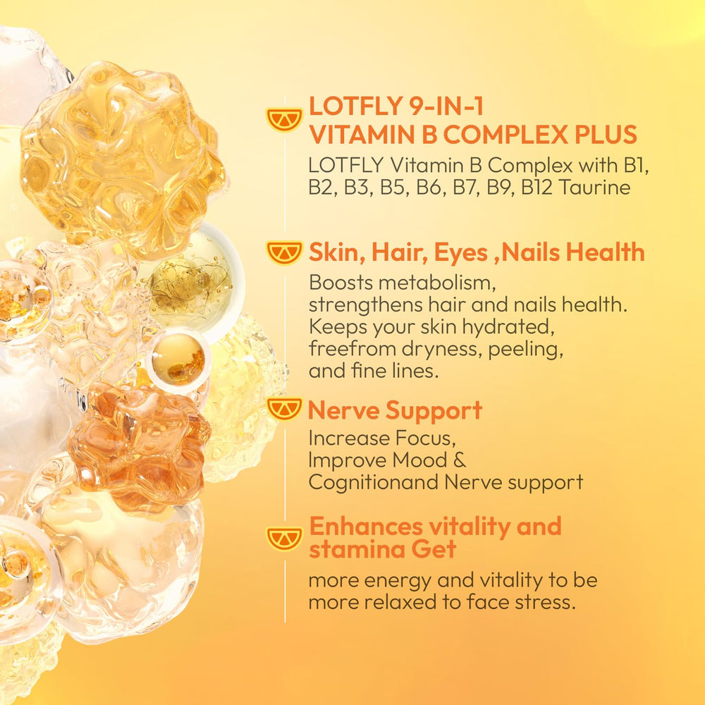 LOTFLY Vitamin B Complex third-party testing seal on label