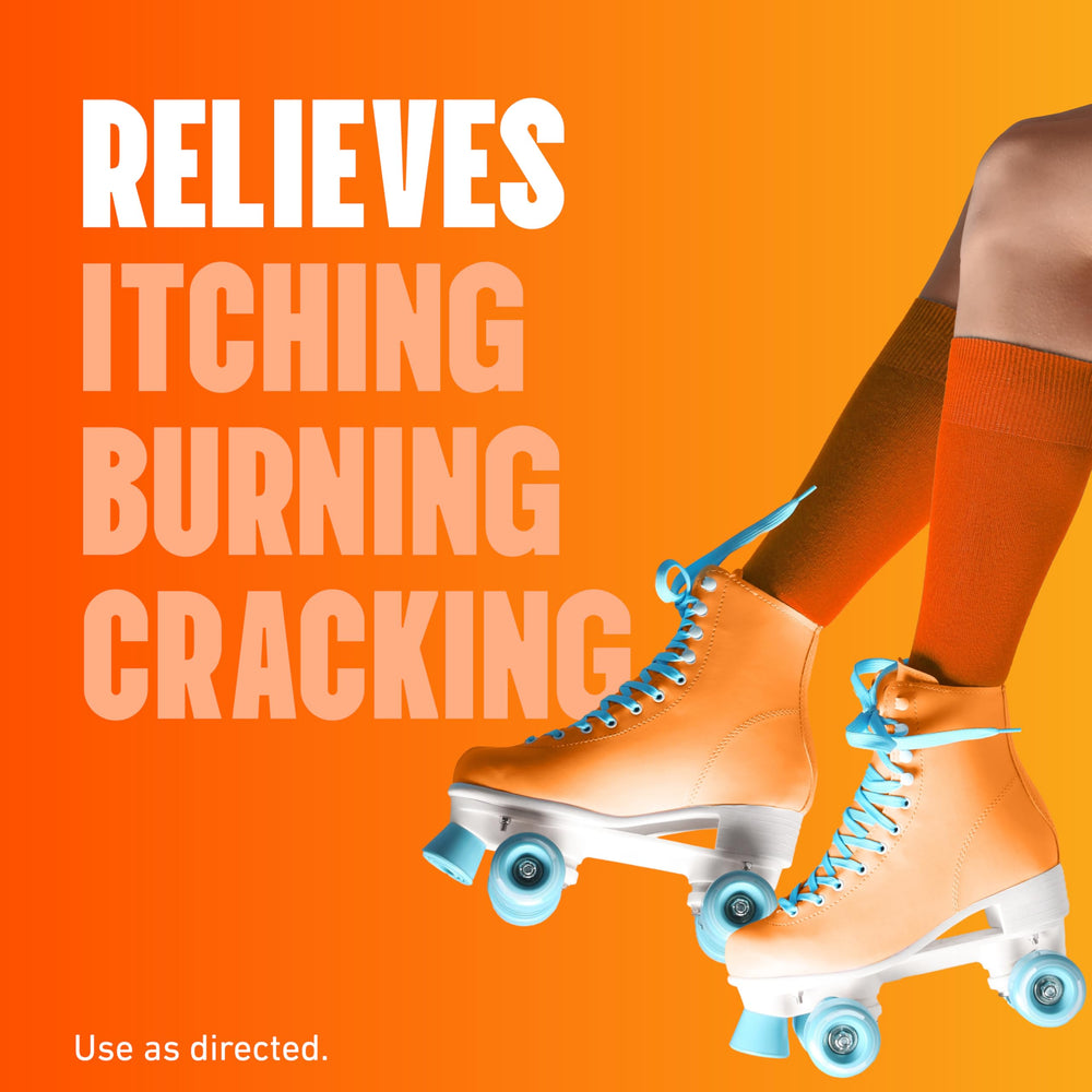 Lotrimin Ultra toe-area treatment on active foot for itching relief.