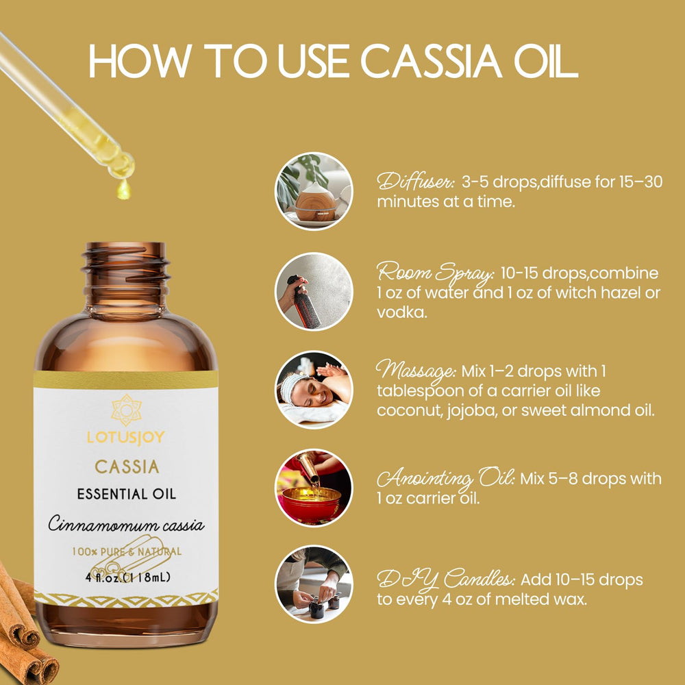 LOTUSJOY Cassia amber glass bottle preserving potency and purity