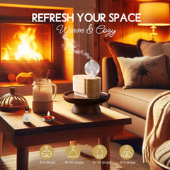 LOTUSJOY Cassia Cinnamon room spray creates cozy ambiance without overpowering notes.