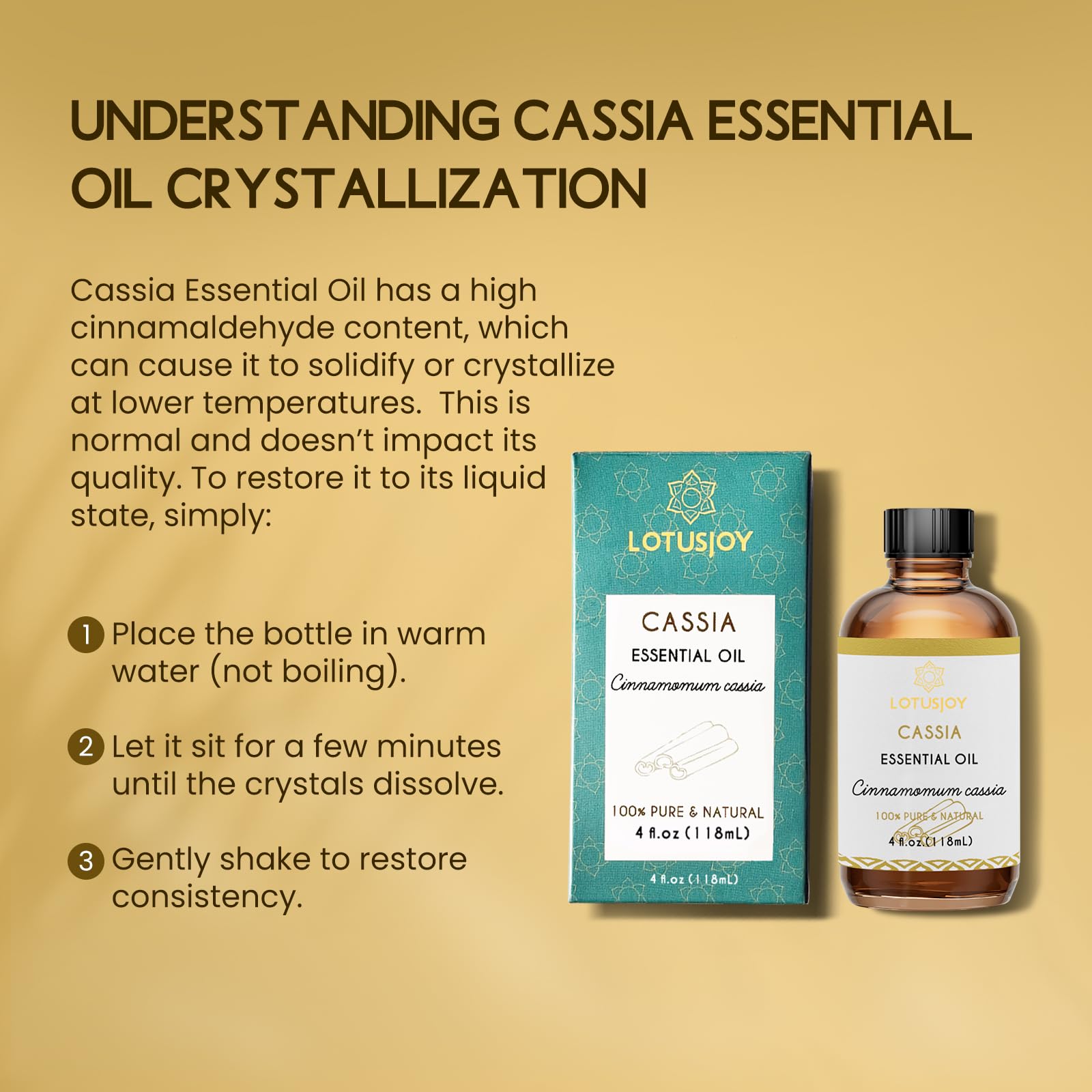 LOTUSJOY Cassia DIY projects showcase versatile spice oil uses