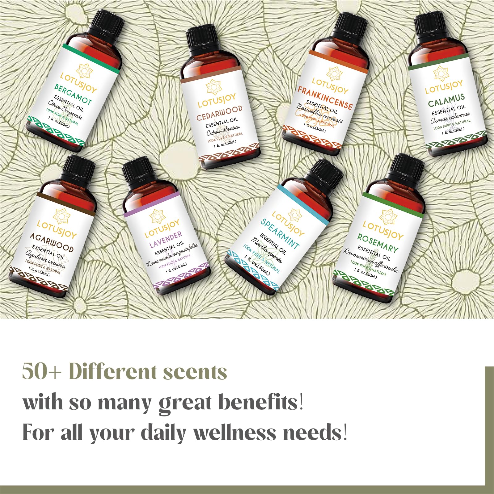 LOTUSJOY Clary Sage Oil amber bottle helps preserve potency.