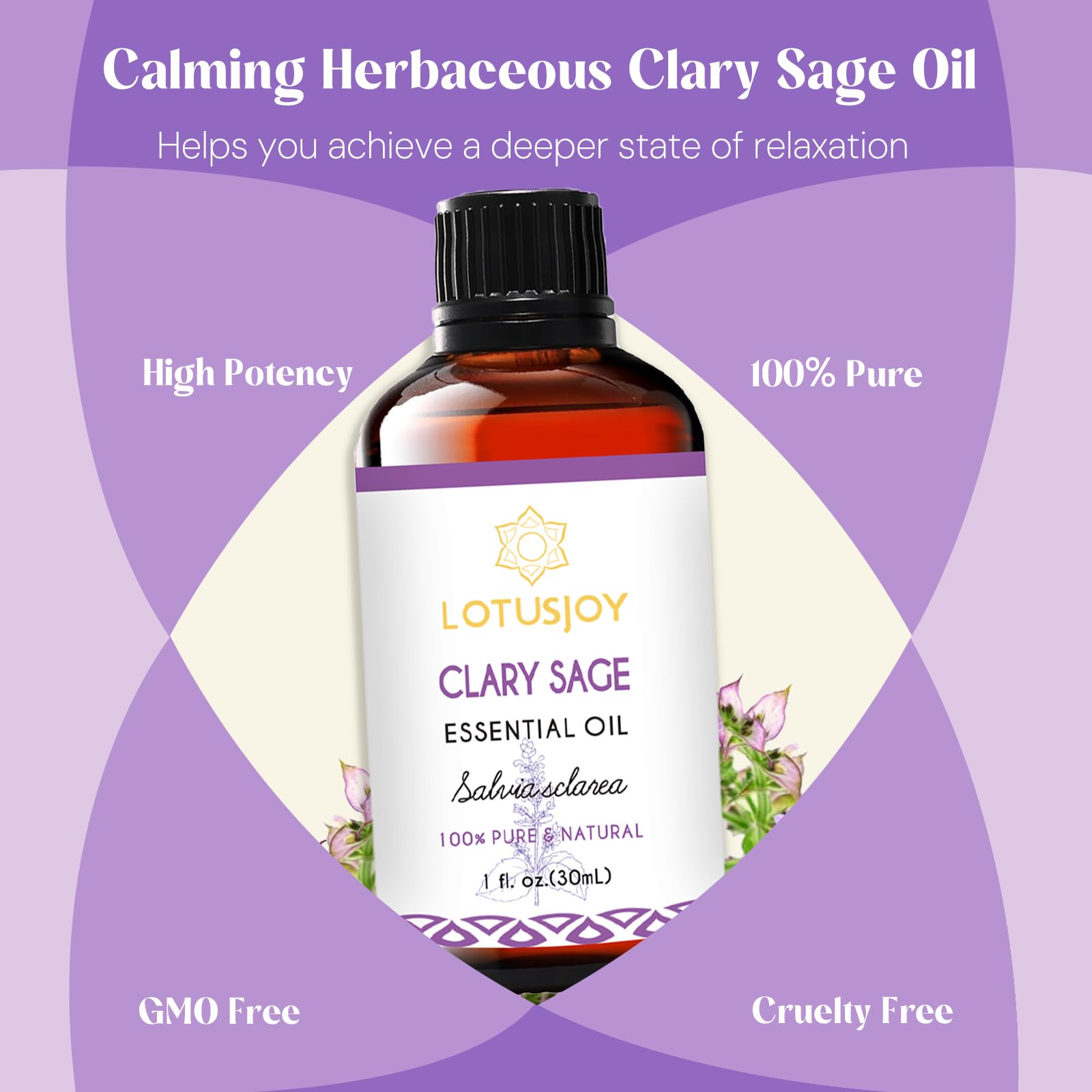 LOTUSJOY Clary Sage Oil in skin care formulations for a natural scent.