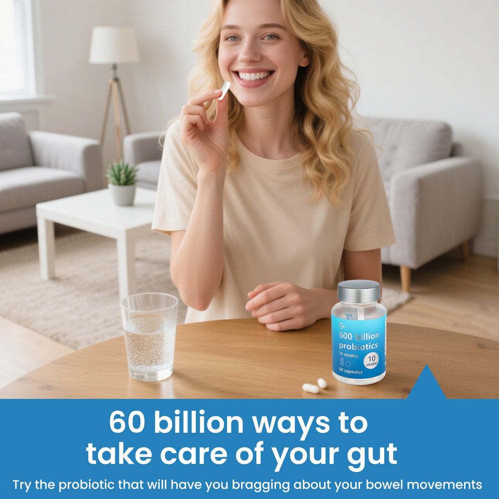 LOUDSAY gut health kit on counter suggests routine digestive care.