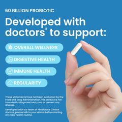 LOUDSAY Probiotics bottle highlights 10 strains for diverse gut support.