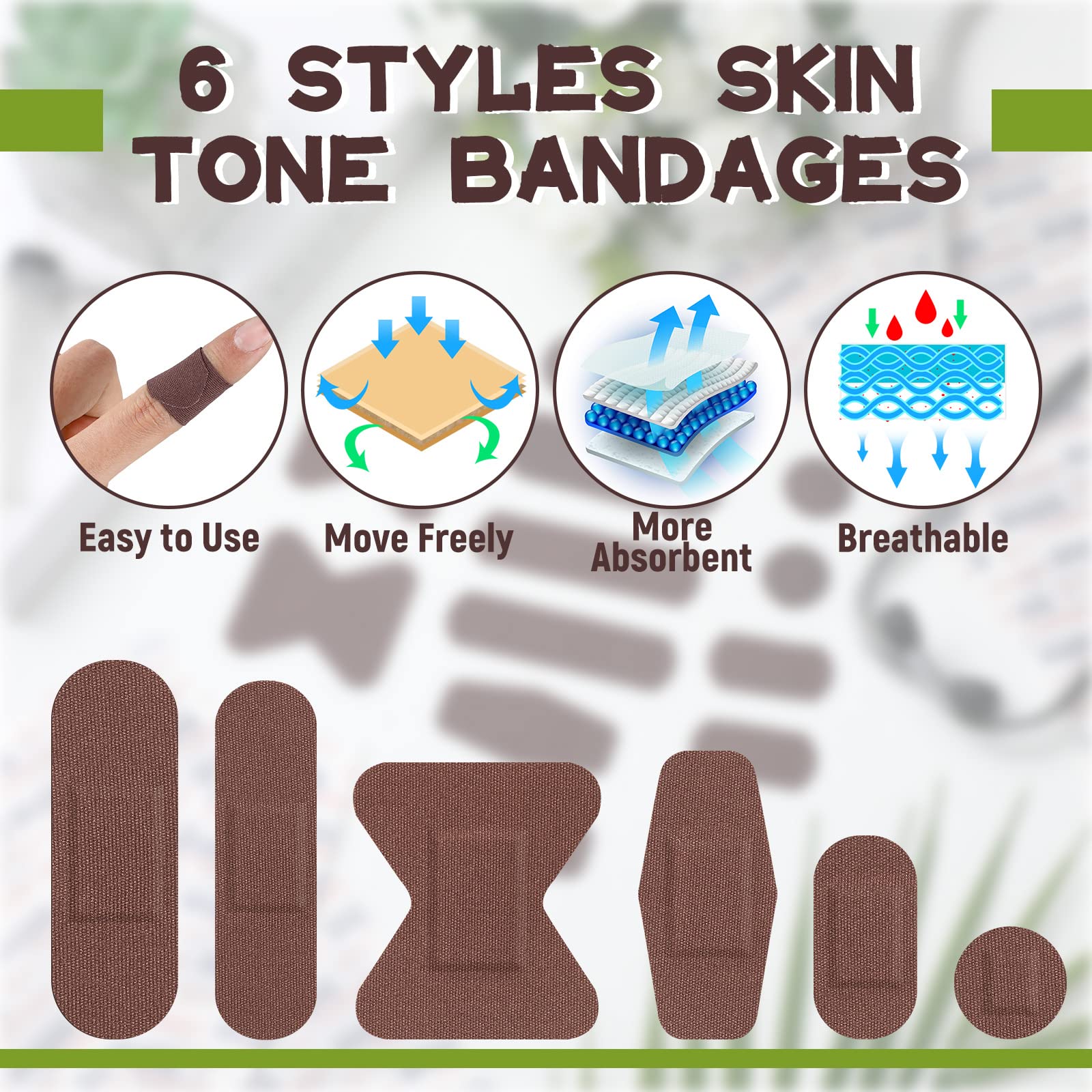Lounsweer breathable fabric bandages offering flexible comfort on the go.