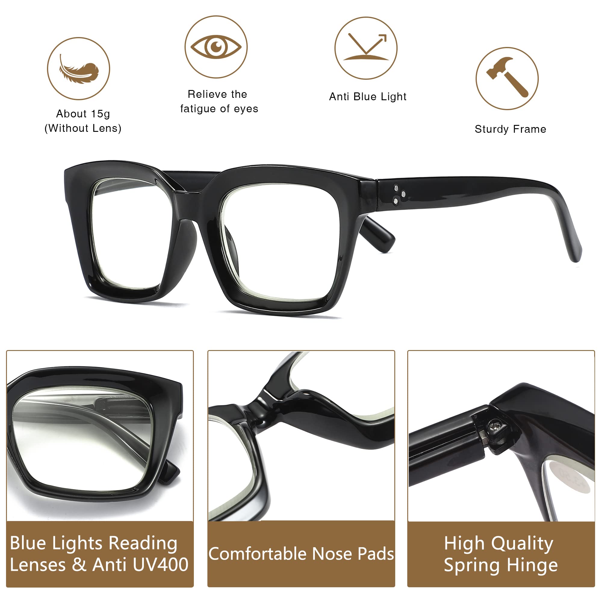 LOUOL READERS Oprah-style frames suit meetings and social events