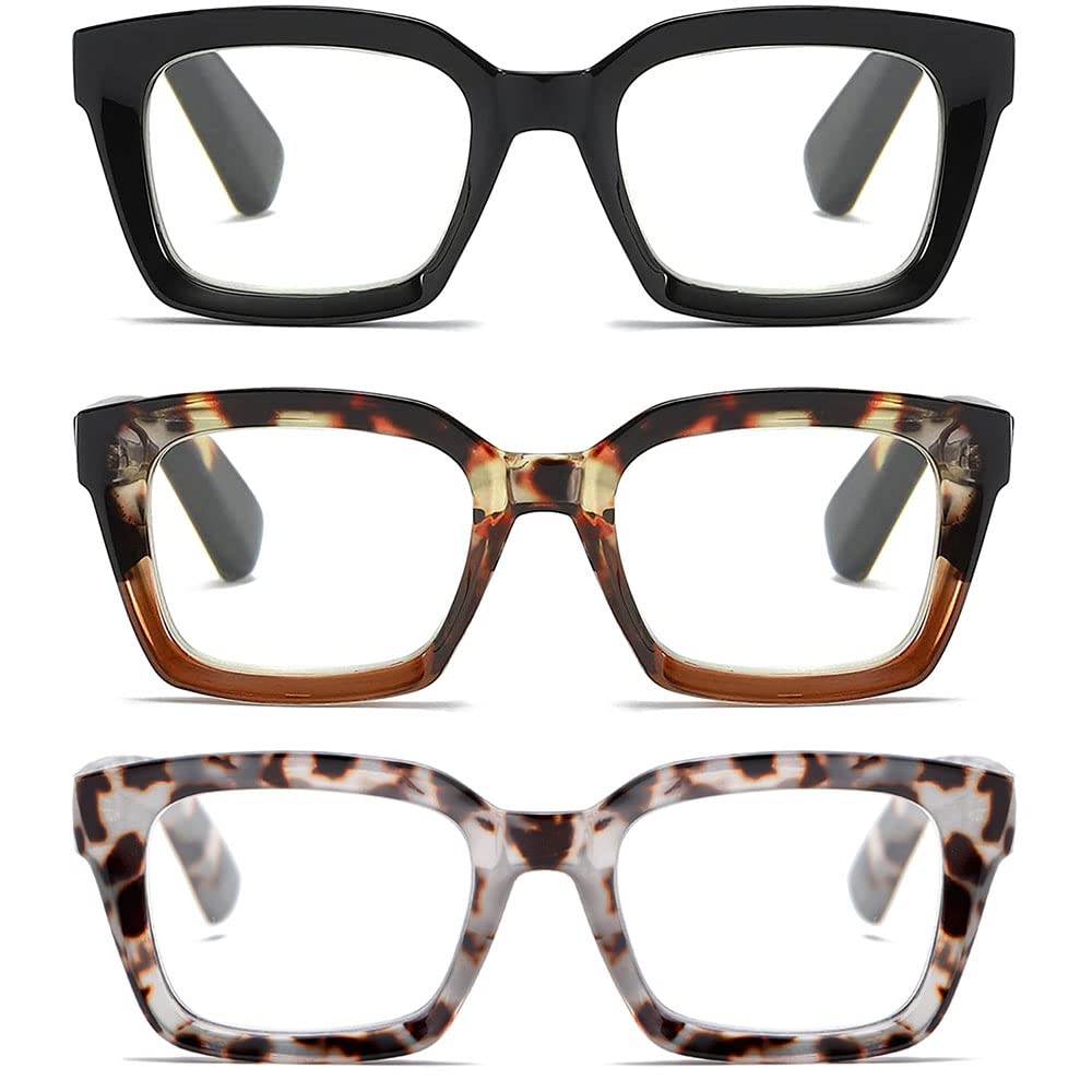 LOUOL READERS oprah-style square frames deliver crisp vision for books and devices