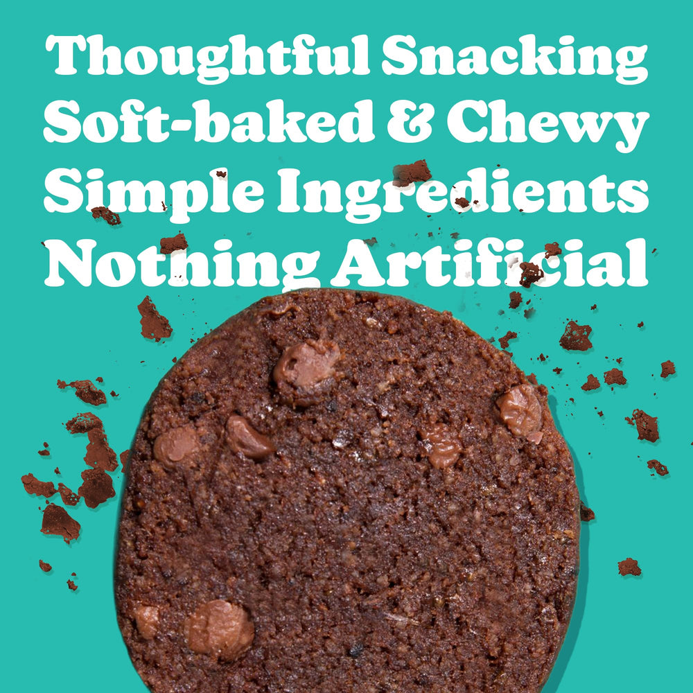 Close-up of Love + Chew ingredients: almonds, almond butter, chia seeds.
