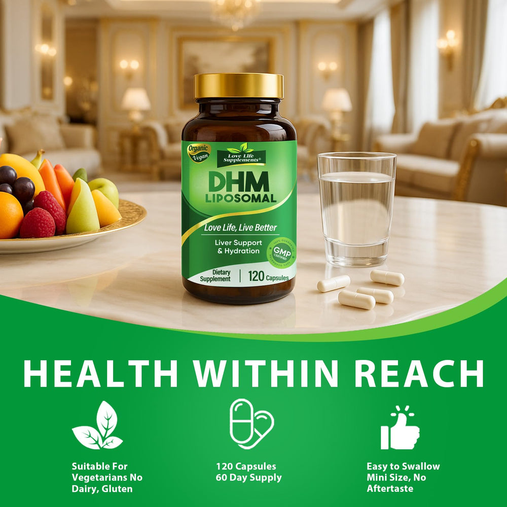 Love Life Supplements DHM travel package enables on-the-go supplementation.