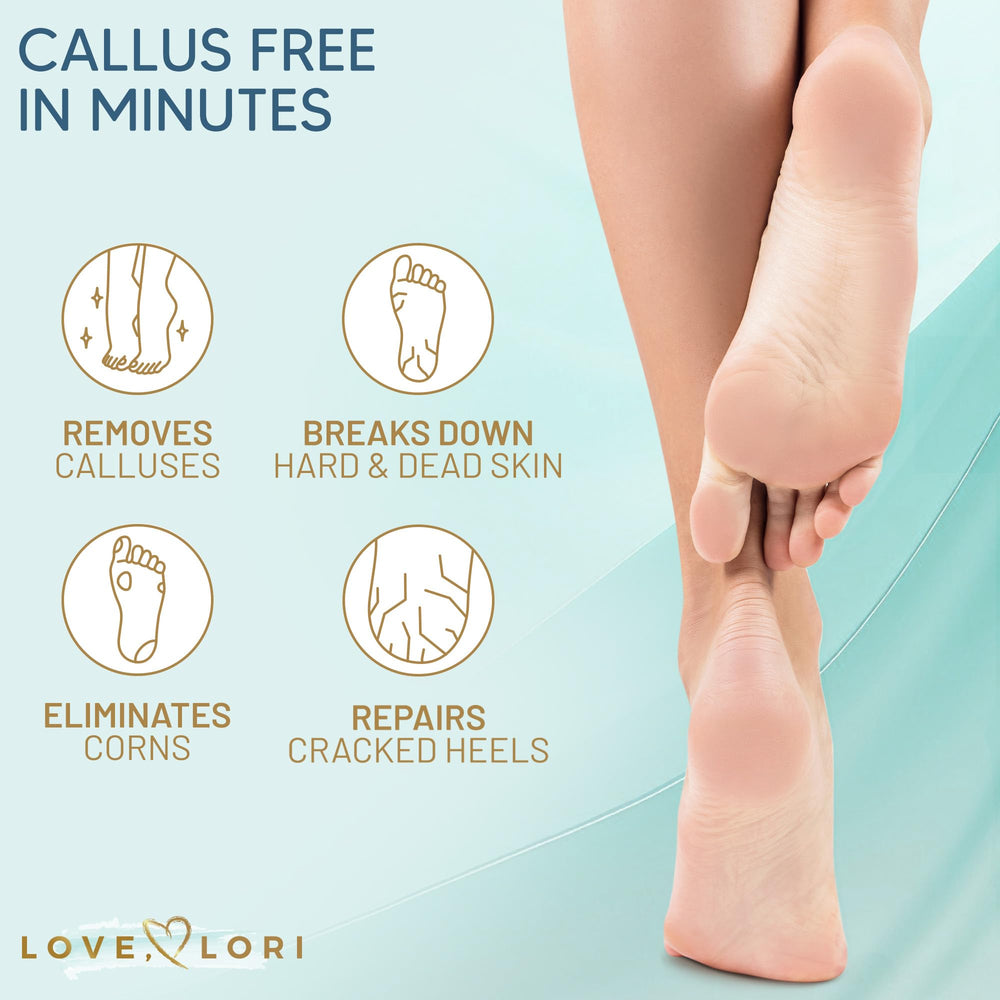 LOVE LORI mint and glycerin formula for refreshed feet.