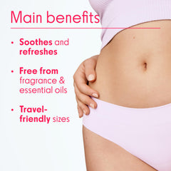Love Wellness pH Balancing Wipes pack for fragrance-free refreshing cleanups.