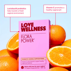 Close-up of Flora Power suppositories ready for daily use.