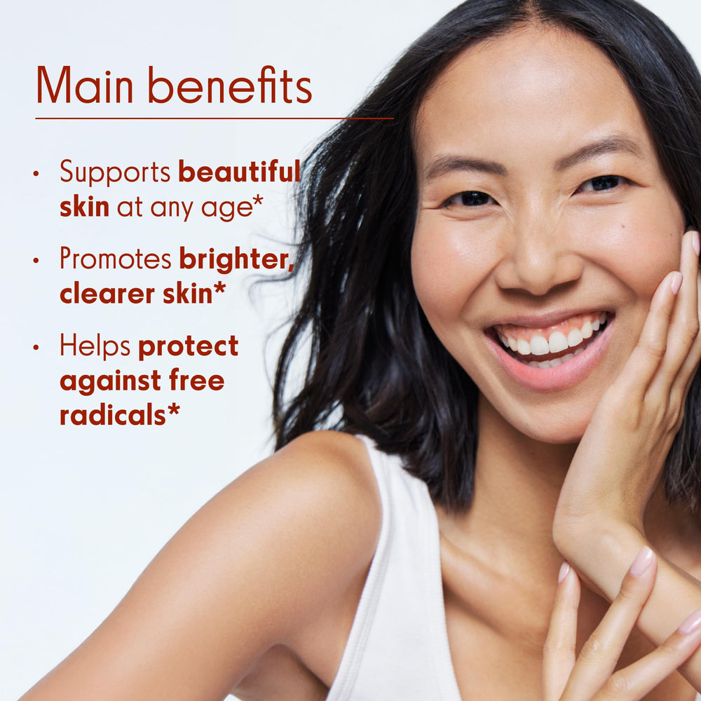 Love Wellness Good to Glow ingredients panel highlights vitamin C and biotin benefits.