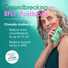 Love Wellness Hello Burn Activate capsules close-up with HT BPL1 postbiotic focus.