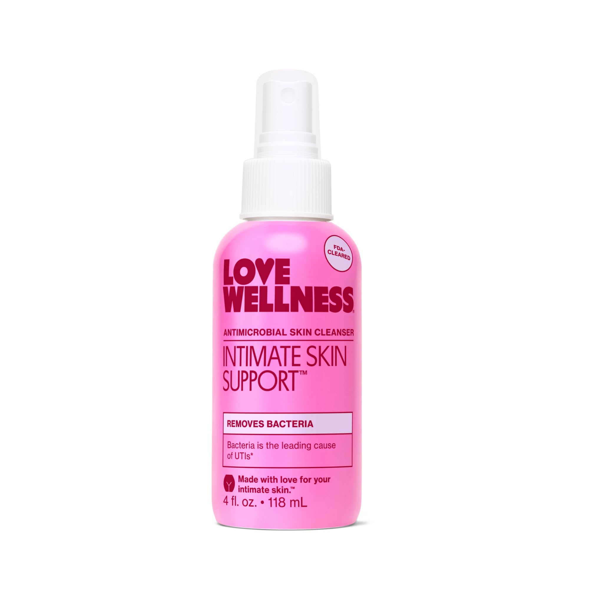 Love Wellness Intimate Skin Support Spray bottle for daily refreshed external skin