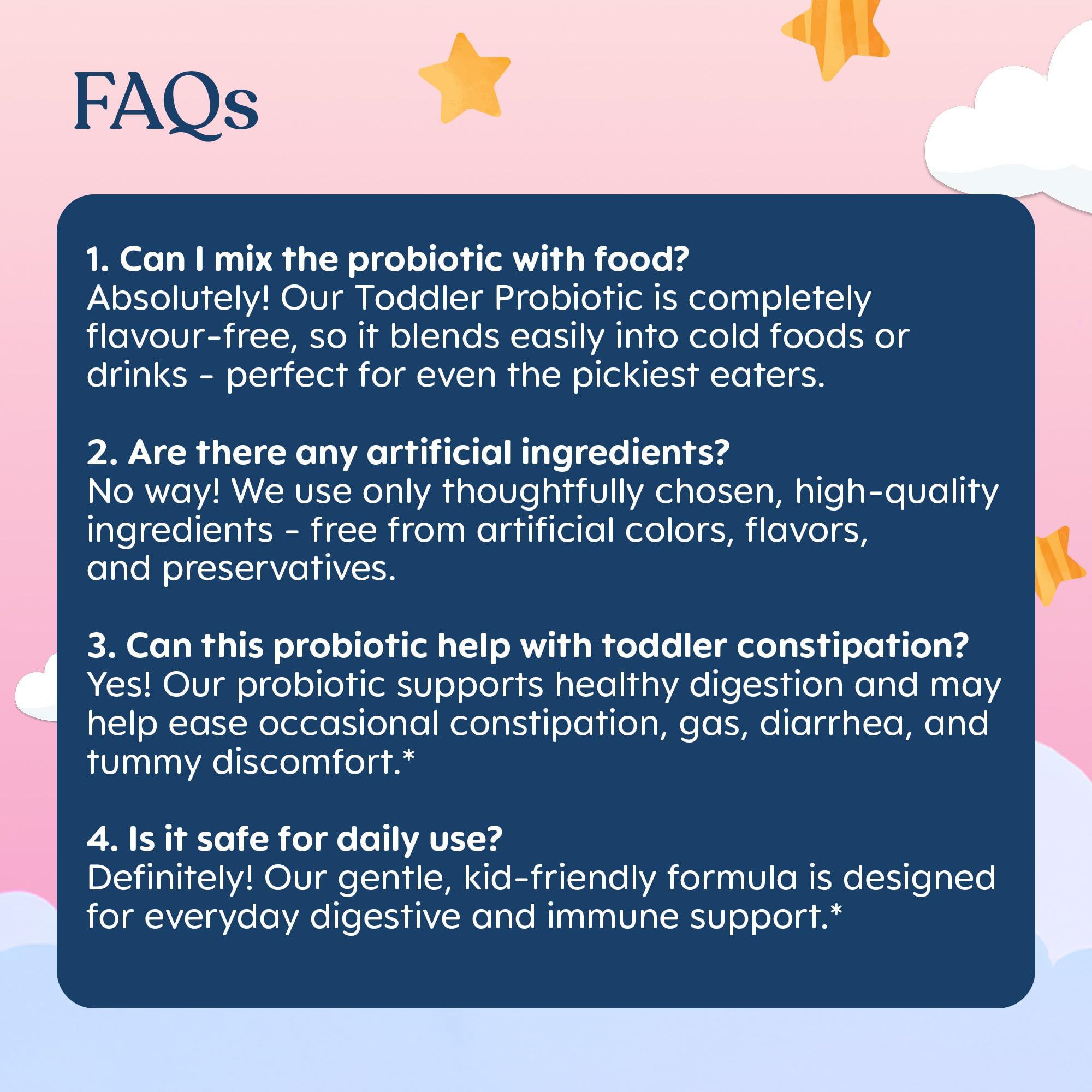 Lovebug 30-pack packaging for convenient daily use.