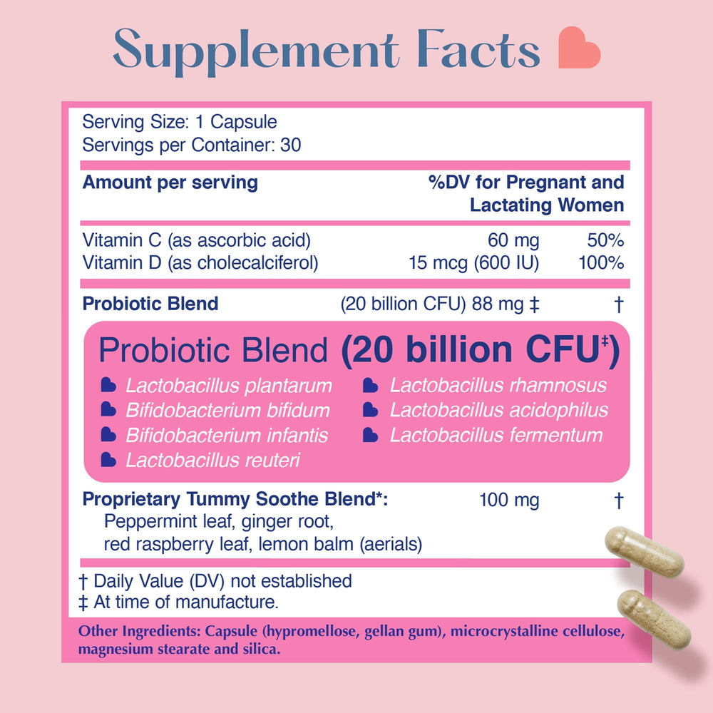 LoveBug Prenatal daily dosing with water for routine use.