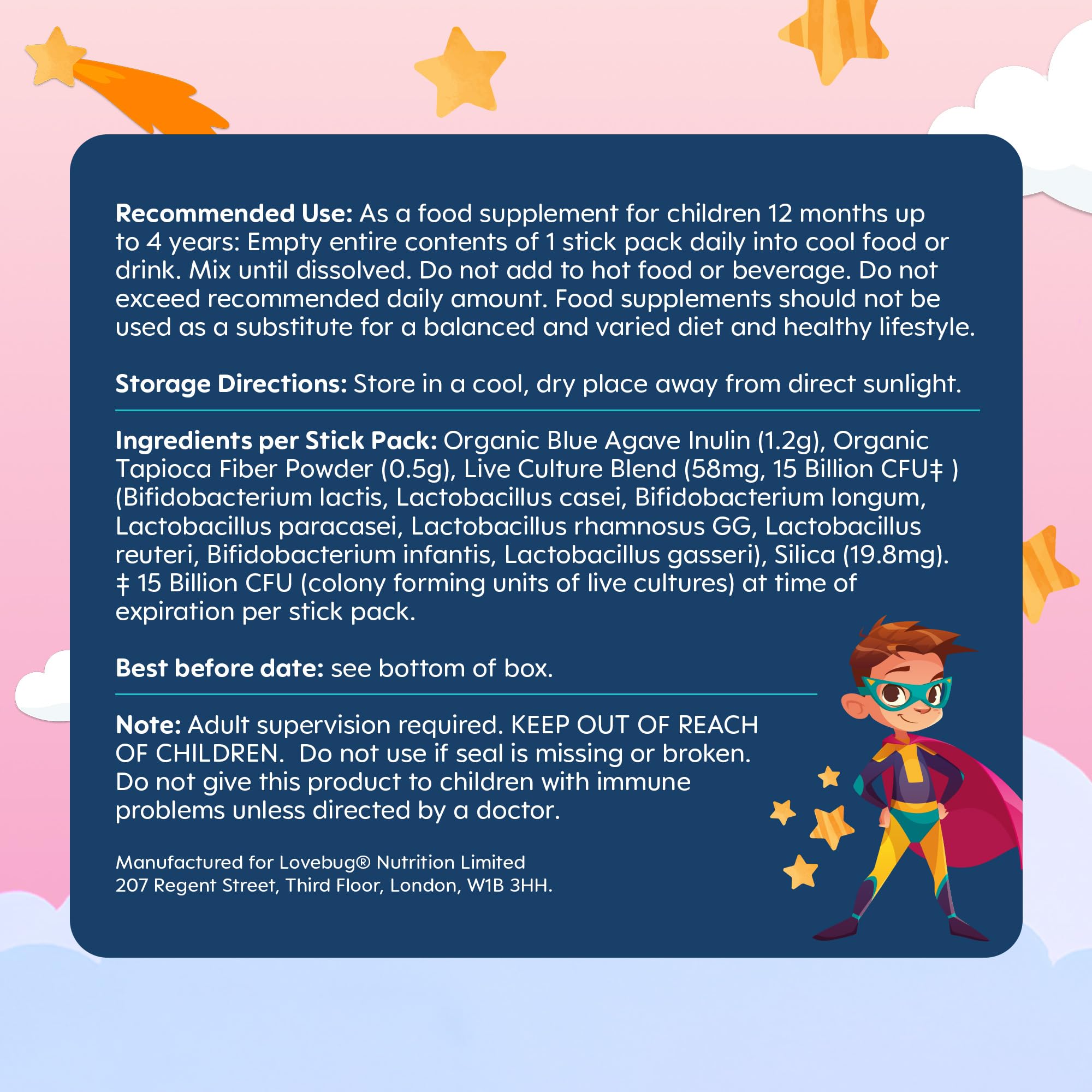 Lovebug spoon dispensing tool showing easy powder dosing.