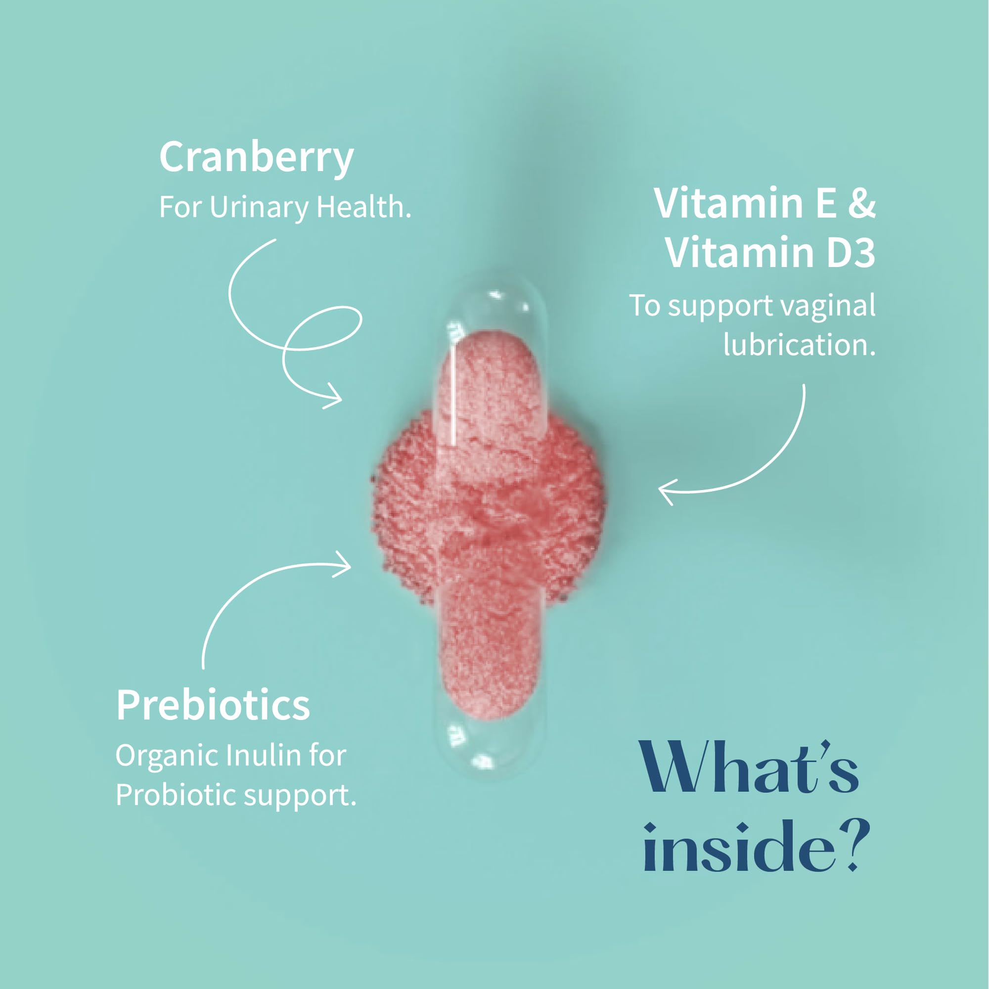 LoveBug V-Best cranberry and garlic notes suggest urinary health benefits.
