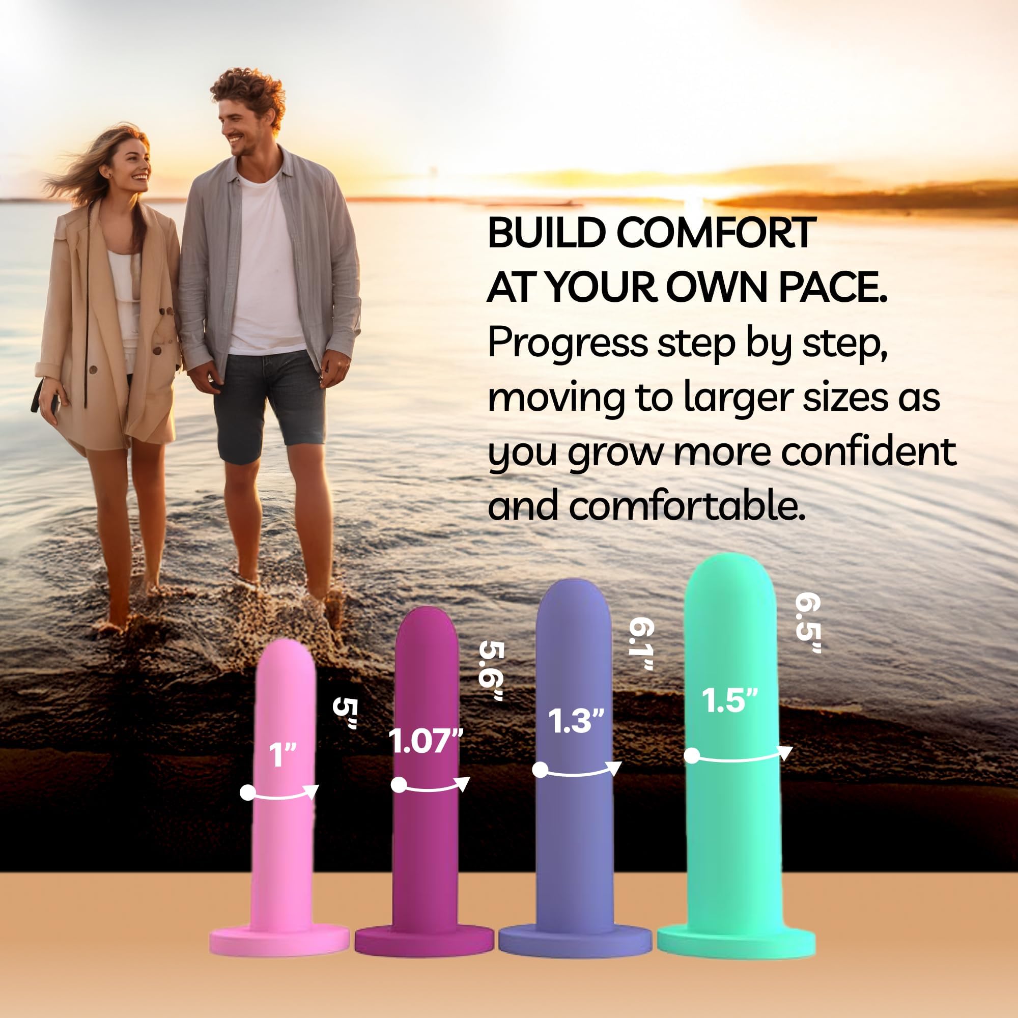 Loving Sex Bliss Innovations trainer size 7 enables gentle progression.