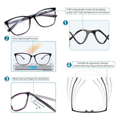 Lovispecs blue light distance glasses, shielding eyes during screen time